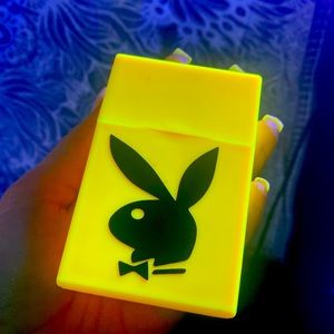 NEON YELLOW bunny cigarette hard case